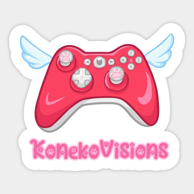 Red Game Controller Sticker by KonekoVisions